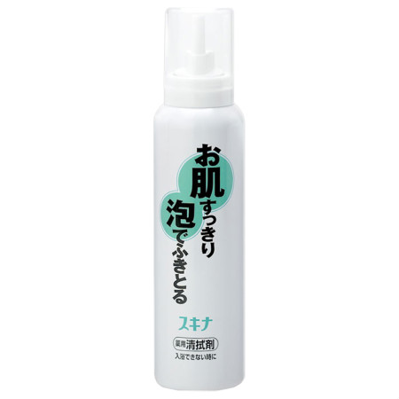商品情報■ 特徴お肌すっきり泡でふきとる薬用清拭剤入浴できないときに●お湯や水のいらない、泡状の皮ふ清拭剤です。●泡を肌にのばし、拭きとるだけで手間なく簡単に汚れや雑菌を取り除きます。●さわやかな香り