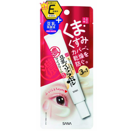 商品情報■ 特徴くま対策用アイクリーム。豆乳発酵液×ビタミンE誘導体(TPNａ)を配合し、気になる目元のくま・くすみ・乾燥・肌荒れをケアし、明るくふっくらもちに。無香料・無鉱物油■ 使用方法スキンケア