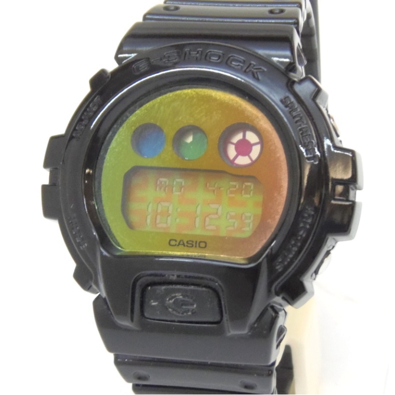 ｶｼｵ 腕時計 G-SHOCK DW-6900SP-1JR ﾚｲﾝﾎﾞｰ 【中古】(51768)