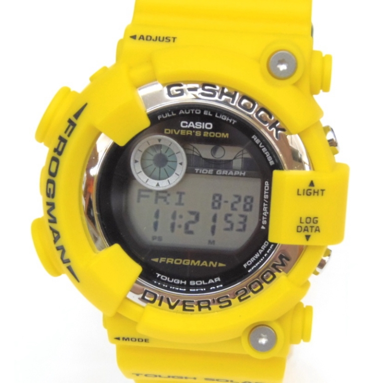 ｶｼｵ 腕時計 G-SHOCK ﾌﾛｯｸﾞﾏﾝ GF-8250-9JF ｲｴﾛｰ 【中古】(53097)