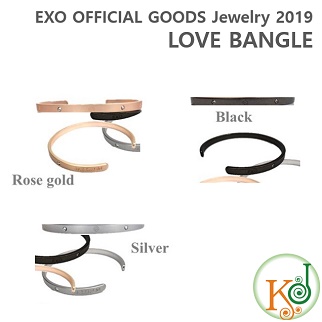 【K-POP・韓流】EXO 公式グッズ OFFICIAL Jewelry 2019 LOVE BANGLE & starf;レイ ver. ラブ バングル LAY エクソ /おまけ：生写真(7070190109-4