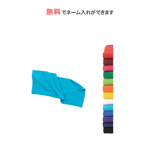 【名入れ無料】 タオル スポーツ カラーフェイスタオル 記念品 卒団 刺繍(00537c)